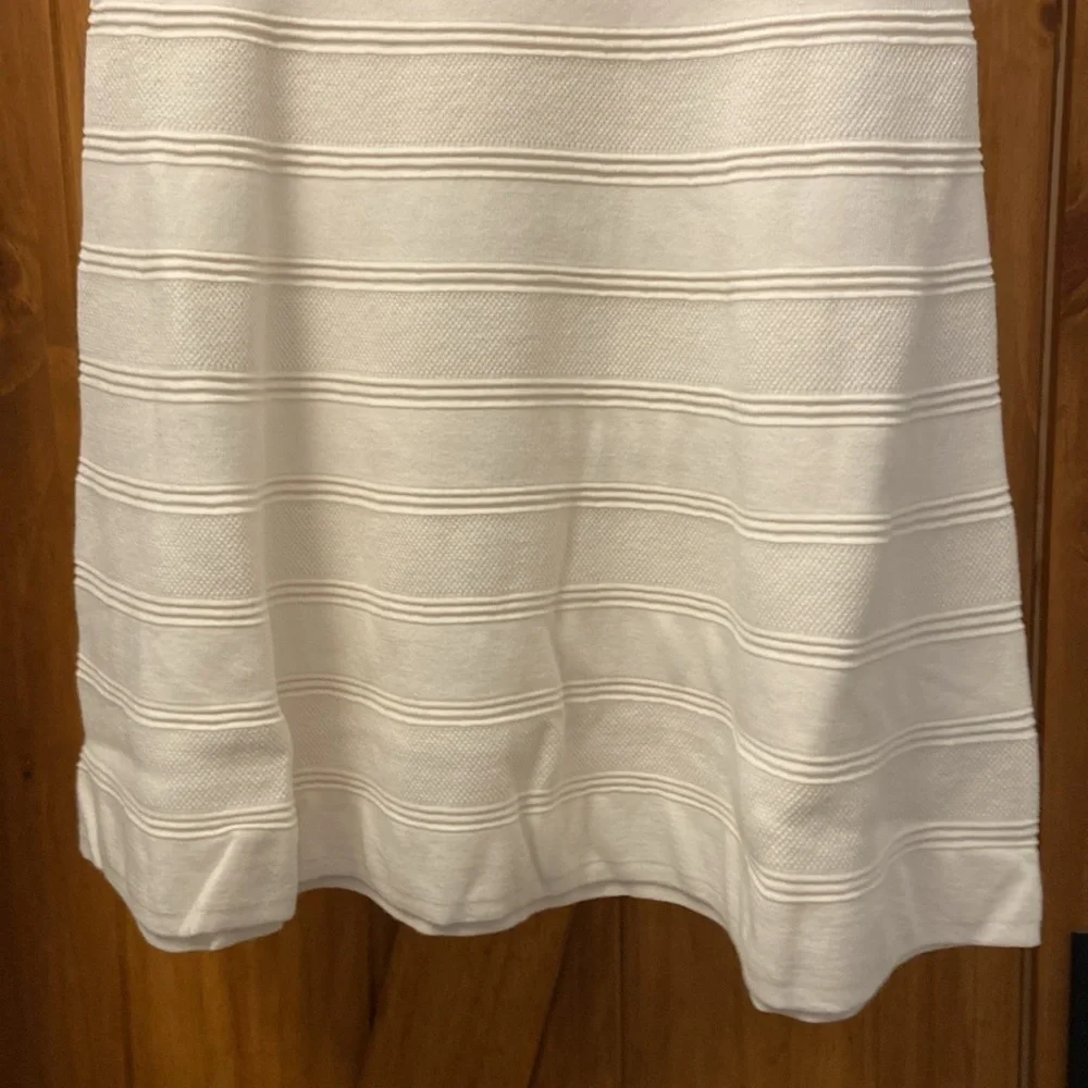 Milly Minis Girls Textured Swing Dress In White Size 14 NWT